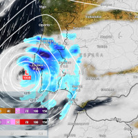 Llegará un ciclón con lluvias y viento a Extremadura: cuándo y cómo será