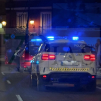 Accidente entre varios vehículos frente al parque de la Legión en Badajoz