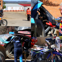 Carlos Sainz protagoniza la 2ª etapa del Rally Raid Portugal a su paso por San Vicente