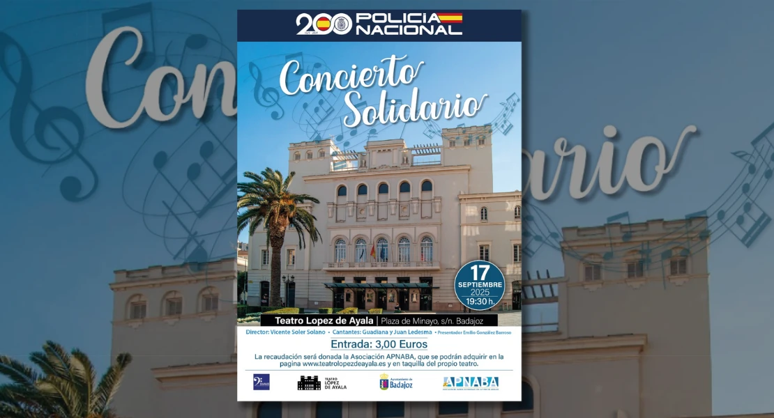 Música y solidaridad: la Policía Nacional organiza un concierto solidario en Badajoz