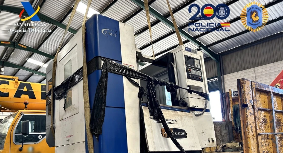 De Buenos Aires a Mérida: intervienen media tonelada de cocaína oculta en un torno industrial
