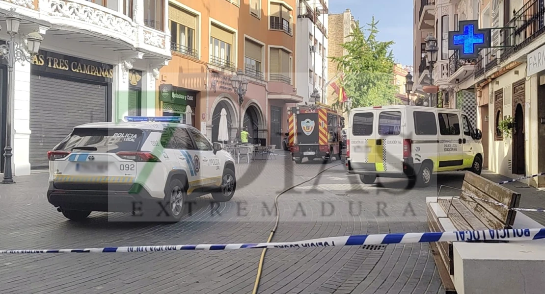 Un amplio dispositivo acude hasta la Plaza de la Soledad por un escape de gas