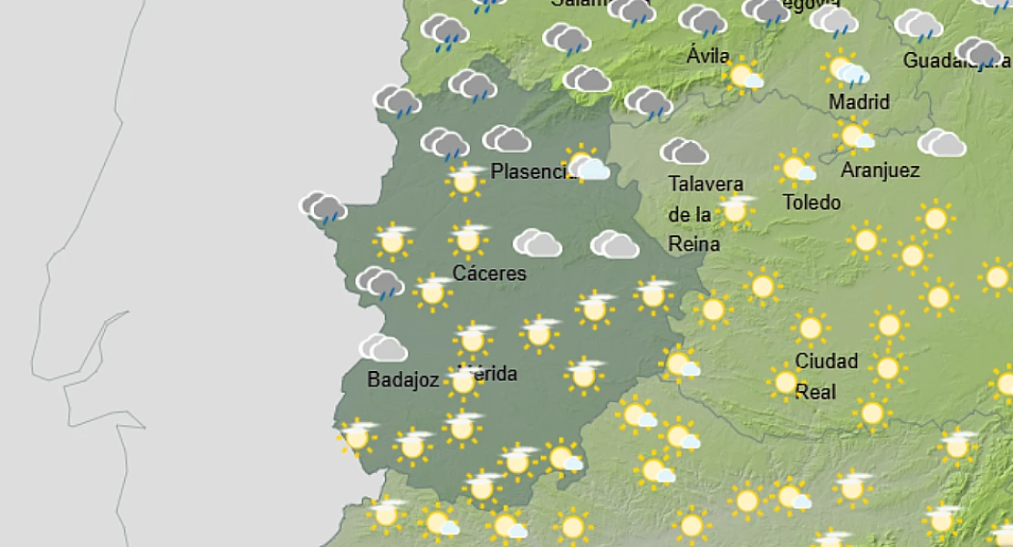Activan la alerta por lluvias: horas y zona afectada de Extremadura Activan la alerta por lluvias: horas y zona afectada de Extremadura