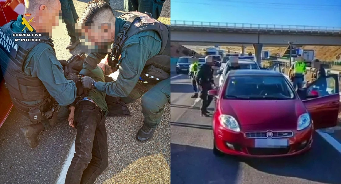 Detención de película en la A-66 tras robar un vehículo en Extremadura