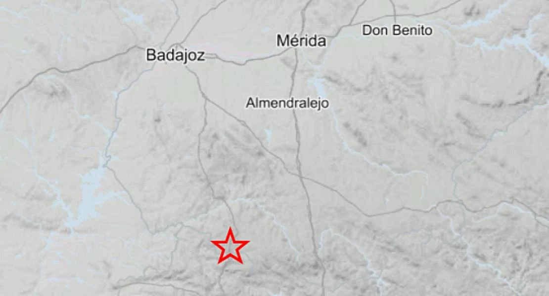 La provincia de Badajoz registra un terremoto este viernes