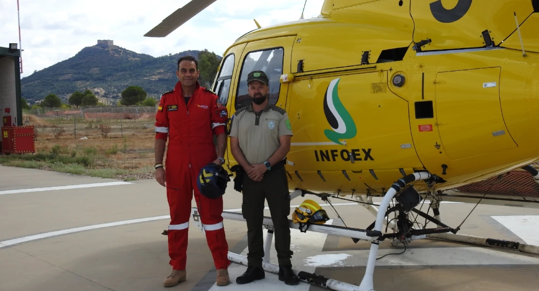Los profesionales contra incendios son los protagonistas el Día del Pilar en Extremadura