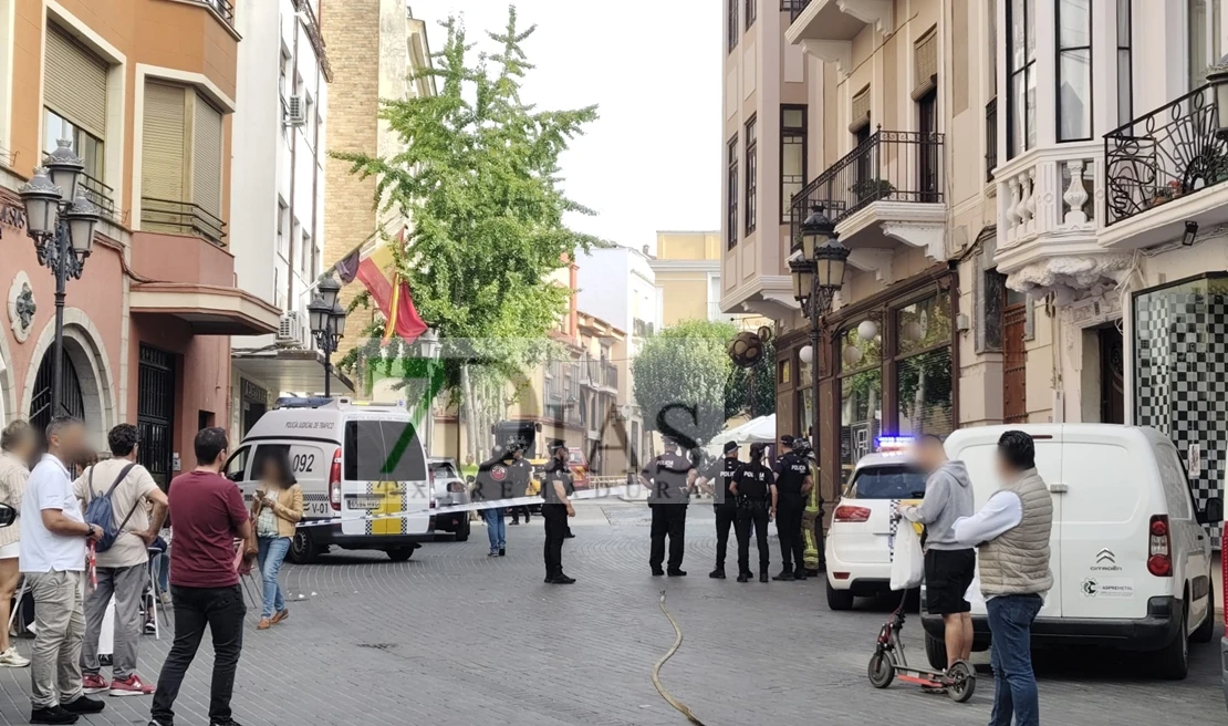 Un amplio dispositivo acude hasta la Plaza de la Soledad por un escape de gas