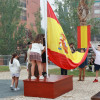 Izado de bandera por el Día de la Hispanidad en Badajoz