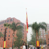 Izado de bandera por el Día de la Hispanidad en Badajoz