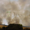 Incendio forestal entre Villafranco del Guadiana y Alvarado en el término municipal de Badajoz