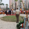 Izado de bandera por el Día de la Hispanidad en Badajoz
