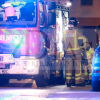 Intensa labor de los bomberos en el incendio de una vivienda en Badajoz