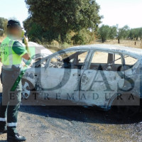 Arde un turismo mientras circulaba por la N-432