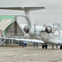 Un avión comercial sufre un accidente en la base de Talavera la Real