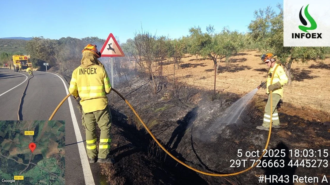 El INFOEX prorroga la época de peligro alto de incendios en Extremadura