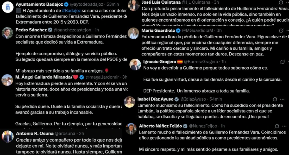 España despide a Guillermo Fernández Vara con una oleada de condolencias