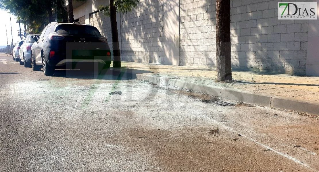 Nuevo vehículo calcinado durante la madrugada en Badajoz: se investiga si fue robado