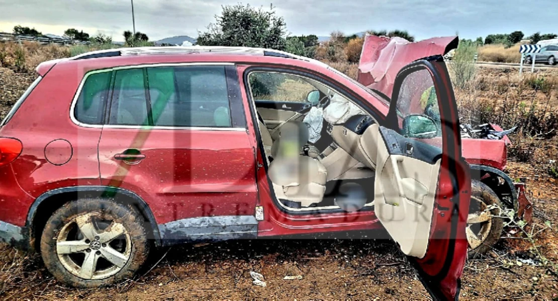 Varios heridos tras un accidente en la autovía cerca de Mérida