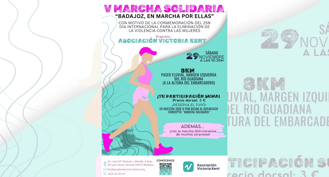 “Badajoz, en marcha por ellas”: cada paso cuenta contra la violencia