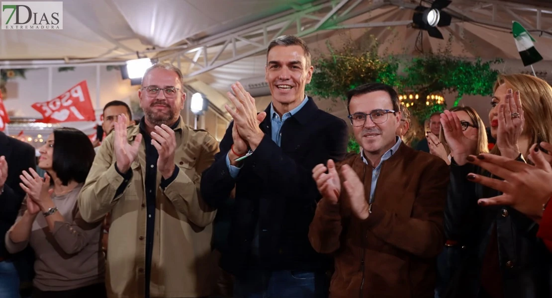 La visita de Pedro Sánchez a Extremadura en imágenes