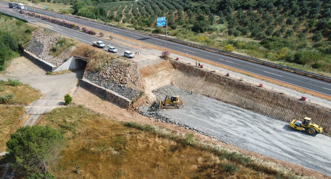 Finaliza la reparación de daños en la autovía EXA1 provocados por las lluvias de marzo pasado