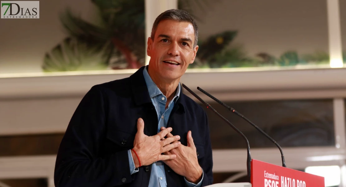 La visita de Pedro Sánchez a Extremadura en imágenes