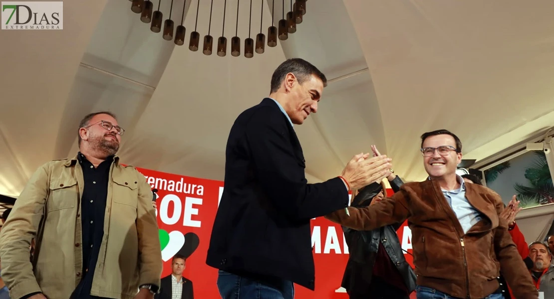 La visita de Pedro Sánchez a Extremadura en imágenes