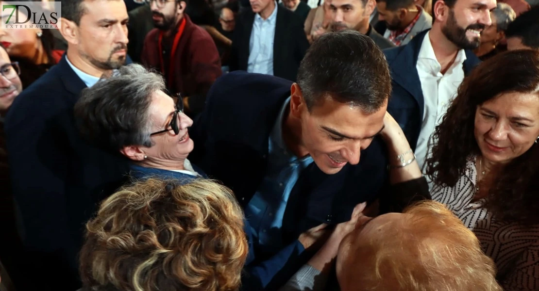 La visita de Pedro Sánchez a Extremadura en imágenes