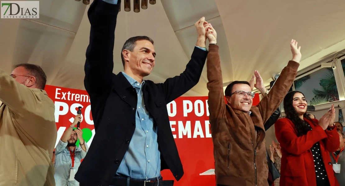 La visita de Pedro Sánchez a Extremadura en imágenes