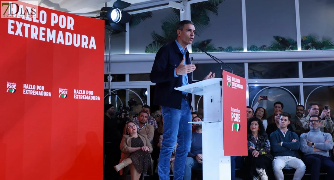 La visita de Pedro Sánchez a Extremadura en imágenes