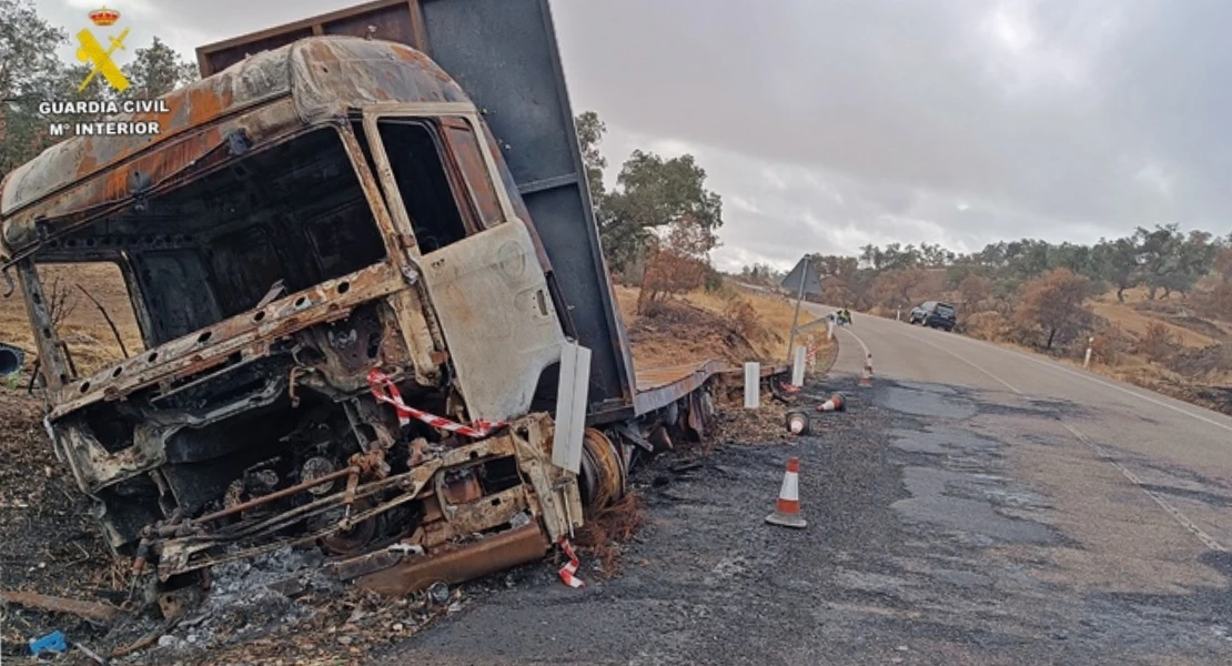Un camión sin neumáticos: el origen de un incendio que arrasó casi 6.000 ha en Extremadura
