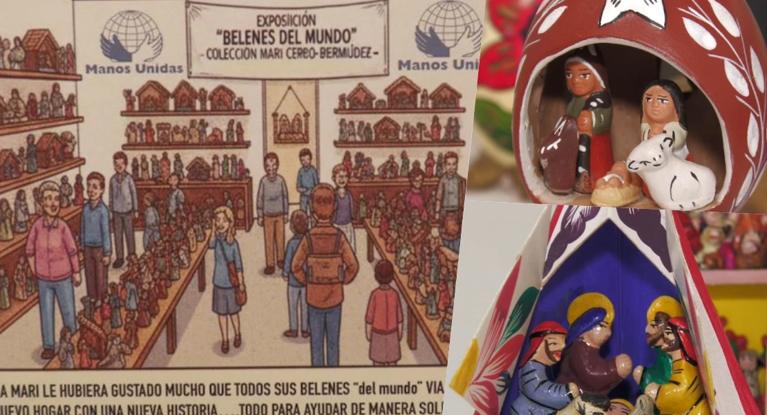Cajalmendralejo acoge una exposición con más de 300 figuras de belén de todo el mundo