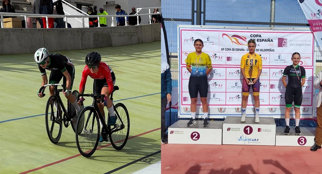 Gran debut de la selección extremeña de pista en la copa de España de valdepeñas