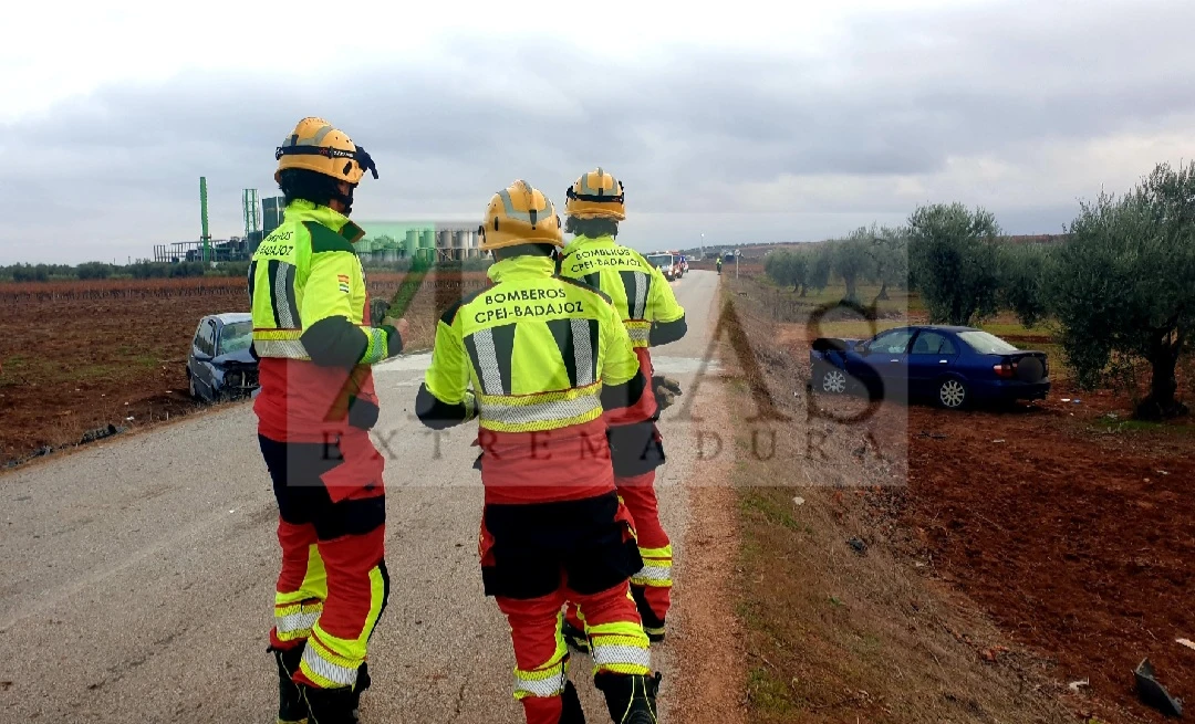 Múltiples heridos en un grave accidente en la provincia de Badajoz