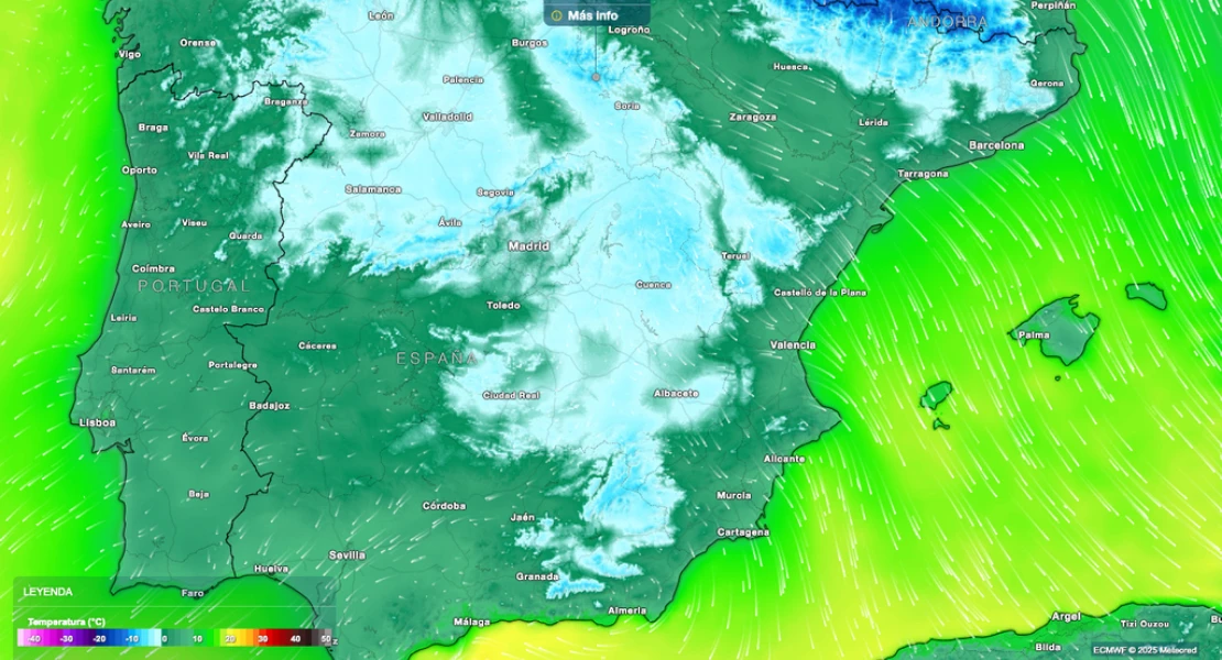 Heladas, nieve y descenso de las temperaturas: la previsión para los próximos días
