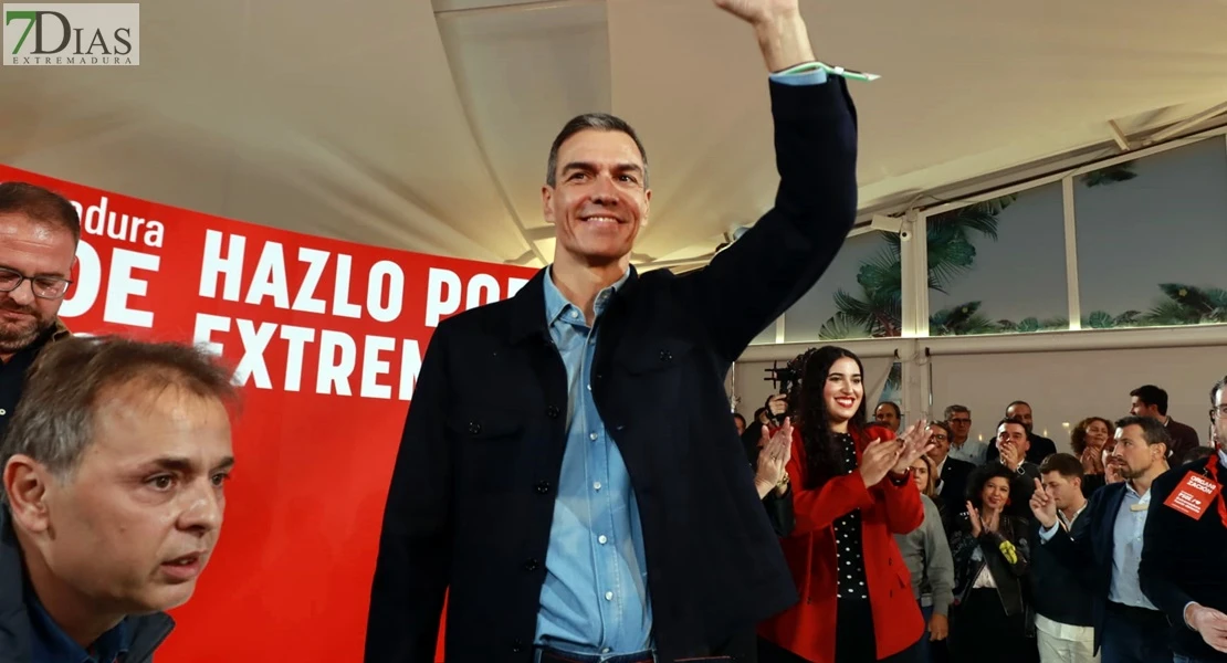 La visita de Pedro Sánchez a Extremadura en imágenes