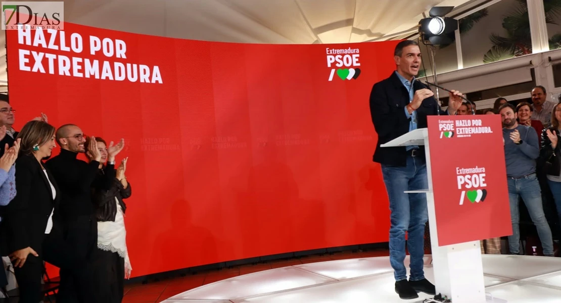 La visita de Pedro Sánchez a Extremadura en imágenes