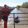 Así han sido las duras prácticas de rescate de ASPEX Y Bomberos de Badajoz