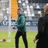 Primer entrenamiento y declaraciones del nuevo entrenador del CD Badajoz