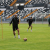 Primer entrenamiento y declaraciones del nuevo entrenador del CD Badajoz
