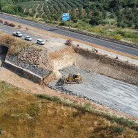 Finaliza la reparación de daños en la autovía EXA1 provocados por las lluvias de marzo pasado