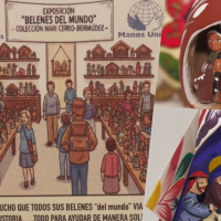 Cajalmendralejo acoge una exposición con más de 300 figuras de belén de todo el mundo