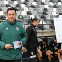 Primer entrenamiento y declaraciones del nuevo entrenador del CD Badajoz