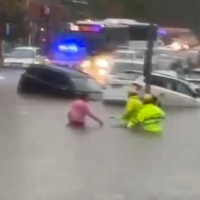 La alerta hace estragos en Cáceres: se inundan las inmediaciones de la estación