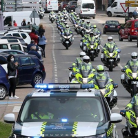 160 motoristas de la Guardia Civil recorren Badajoz, Córdoba y Jaén