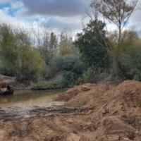 La CHG trabaja en el río Gévora para mejorar su respuesta frente a inundaciones