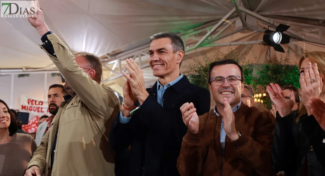 La visita de Pedro Sánchez a Extremadura en imágenes