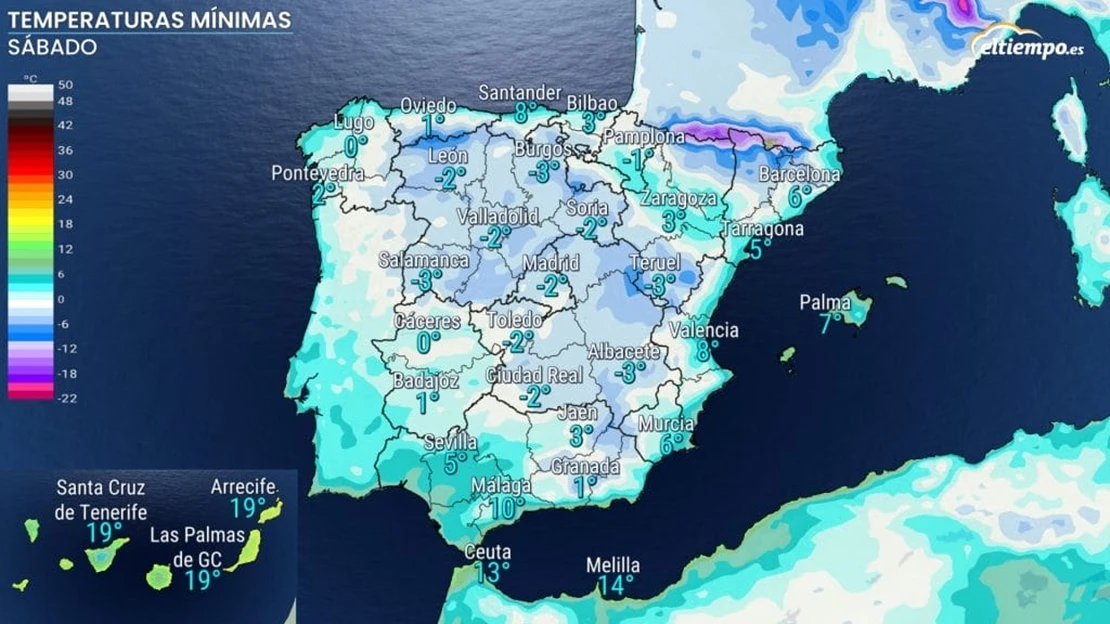 Desplome de los termómetros este fin de semana