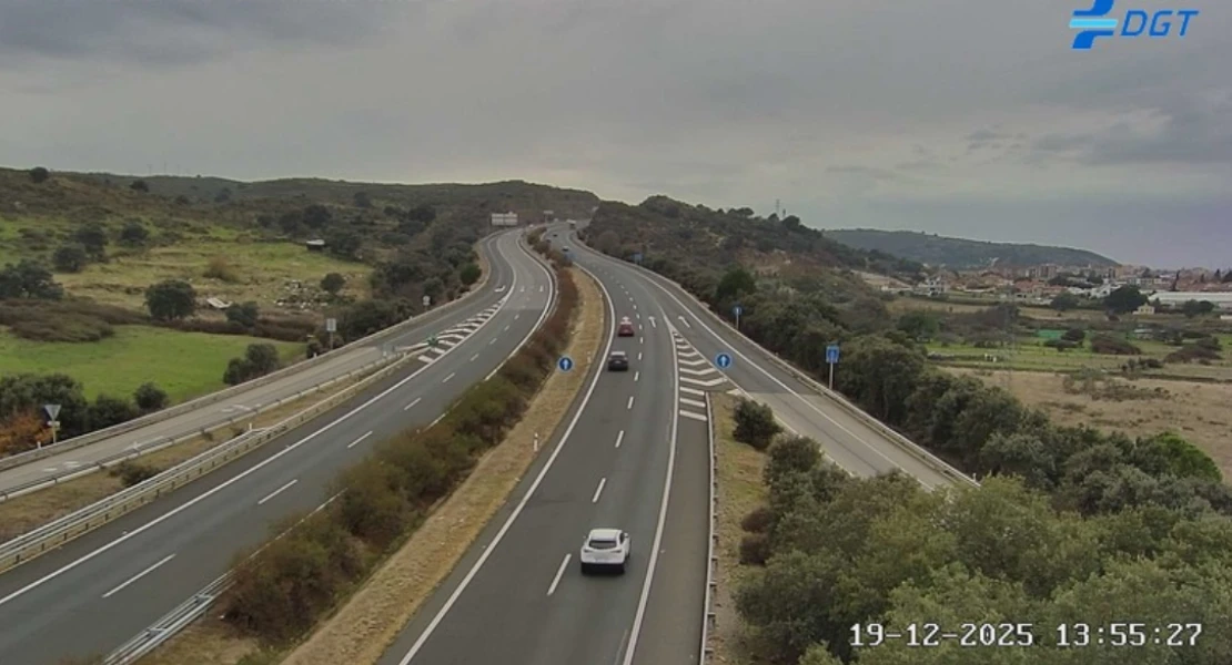 La DGT alerta de posibles retenciones en un punto concreto de la A-5 esta navidad en Extremadura