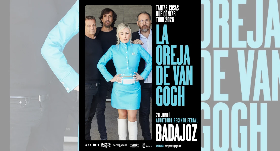La Oreja de Van Gogh actuará en Badajoz en 2026